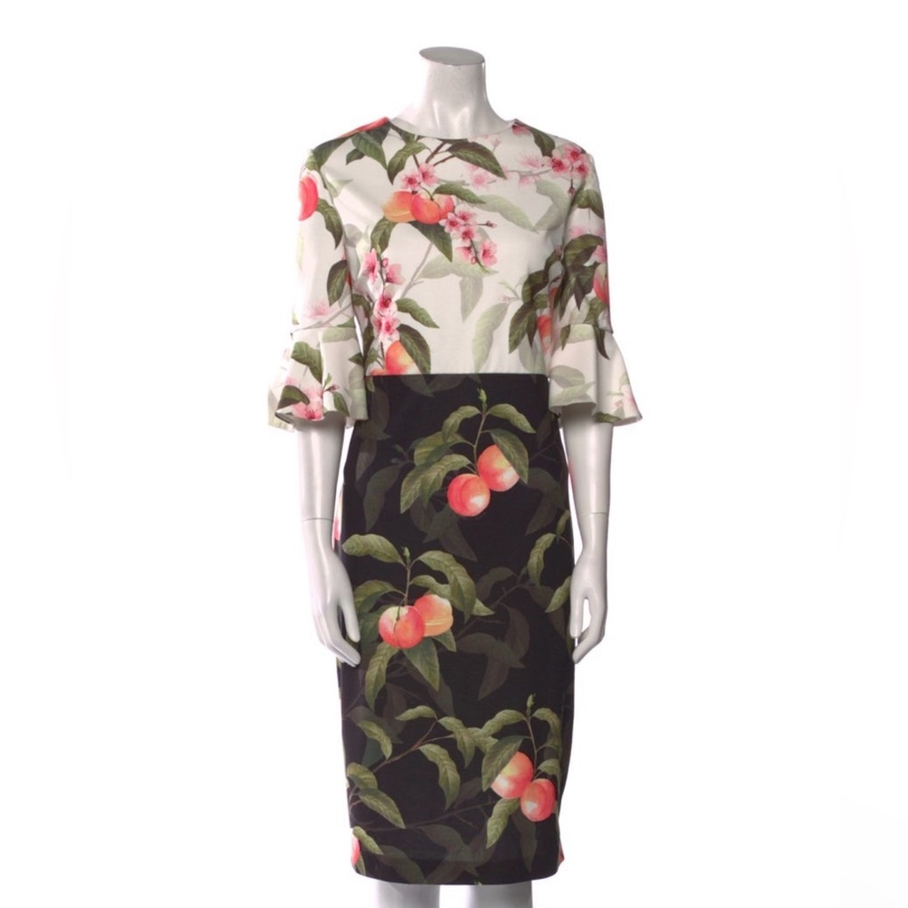 Ted Baker Floral Print Midi Dress
